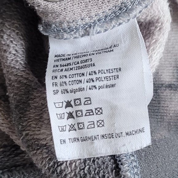 American Eagle Outfitters Blue Tie Dye Sweatshirt with Side Lace - Size Small - Picture 5 of 7